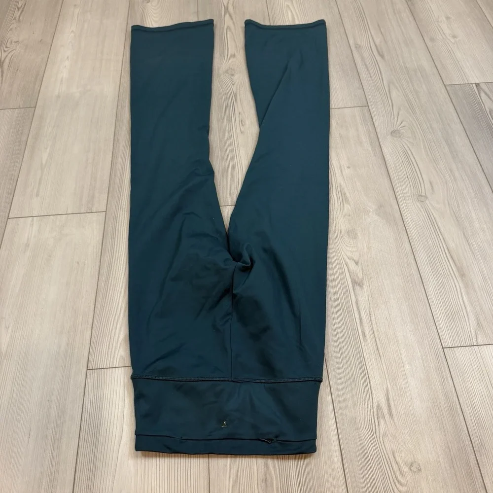 Victoria's Secret ON POINT Athletic Leggings Teal LIVE Flare Pants XS Ruched